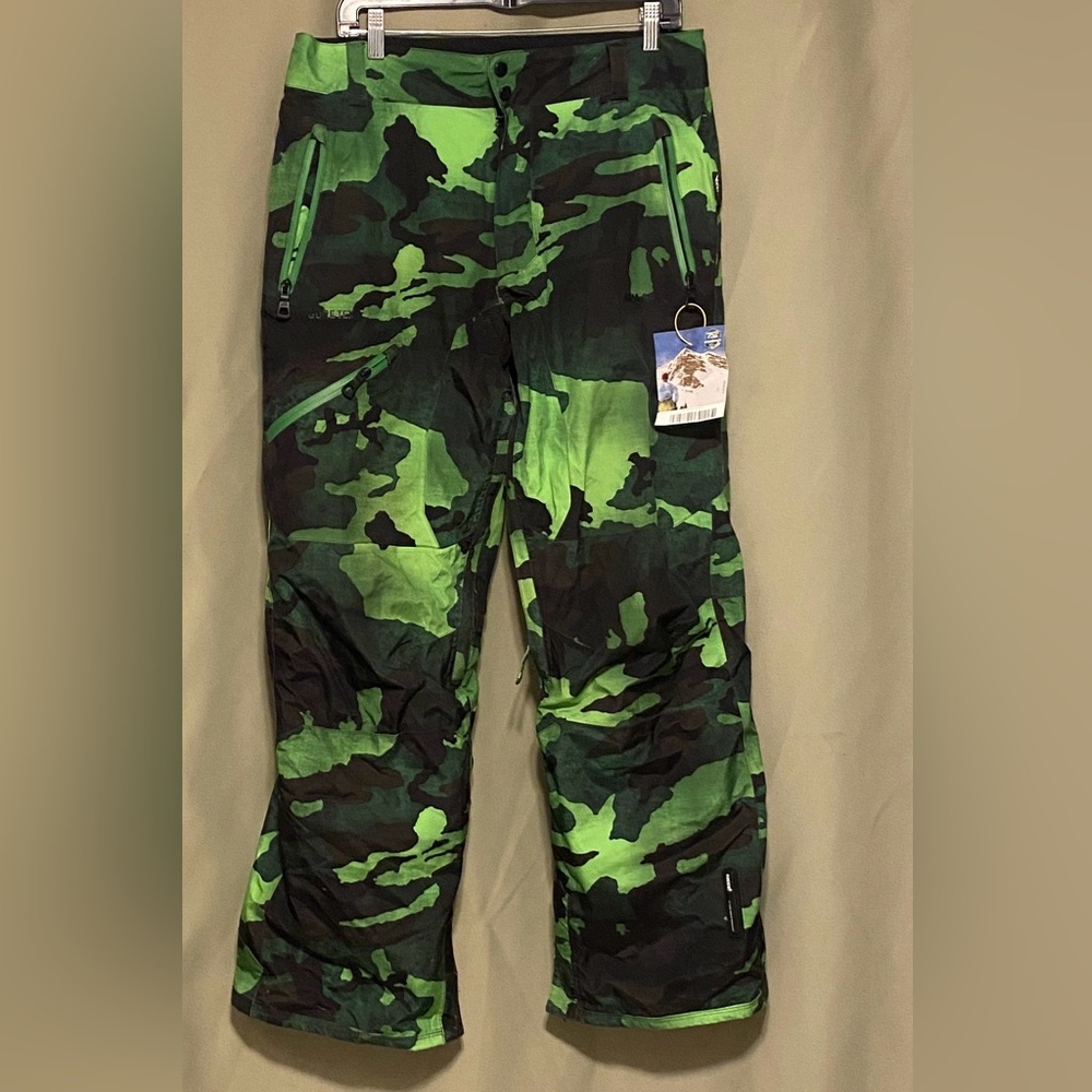 Armada Gore-Tex Ski Snow Pants Camo RECCO Vents Waterproof size M